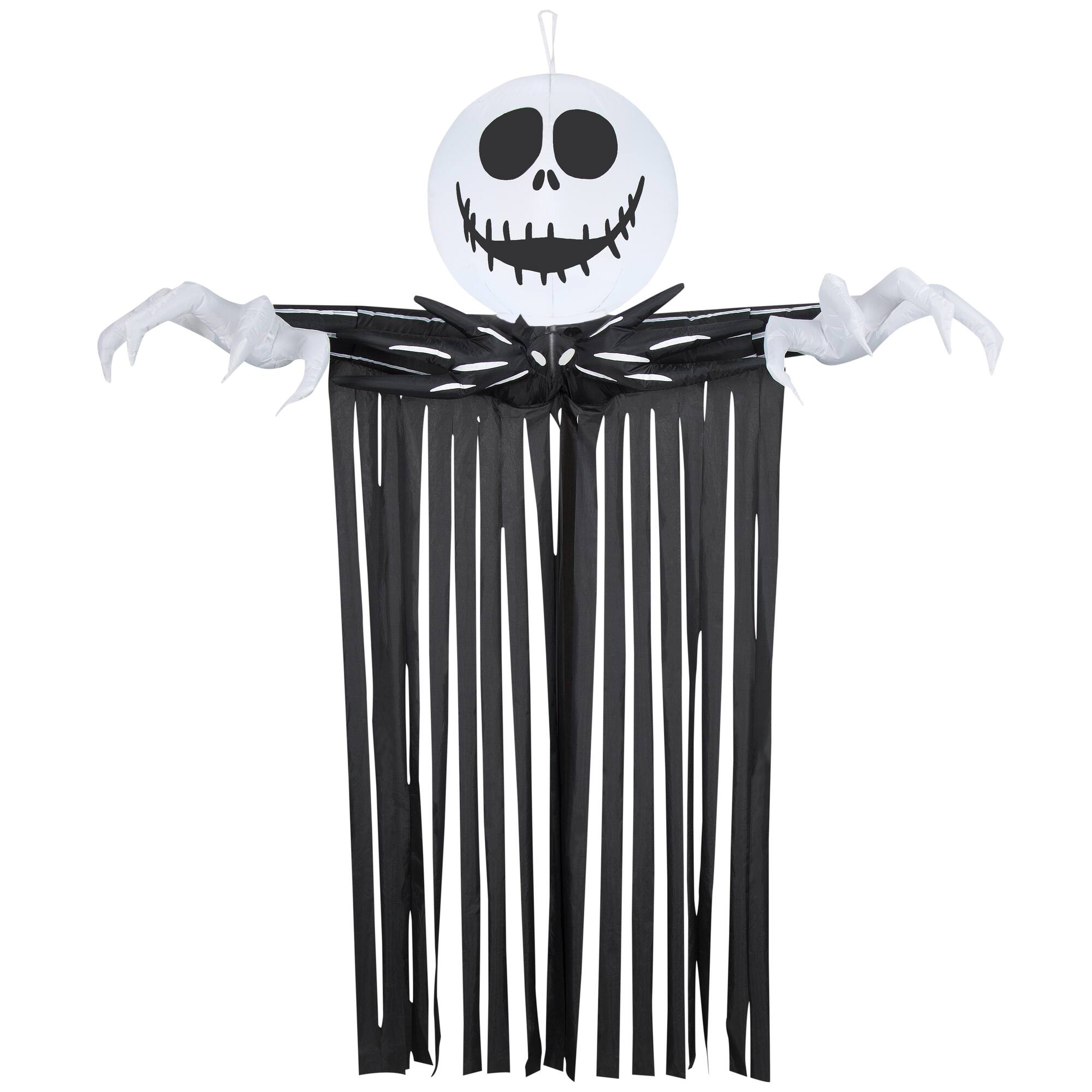 6.5ft. Airblown® Inflatable Door Hanger Jack Skellington Head with Streamers